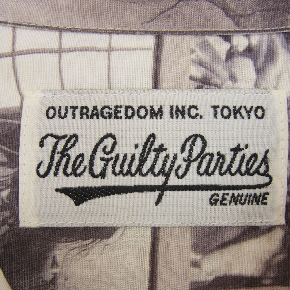 WACKO MARIA ワコマリア 21SS 21SSE-WMS-HI02 HAWAIIAN SHIRT 緊縛柄 グラフィック ハワイアン 長袖 シャツ M【中古】