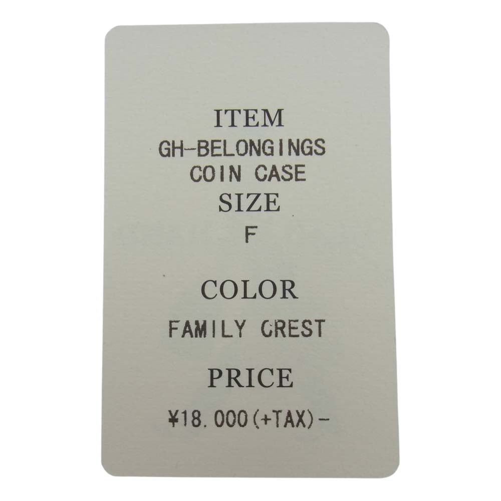 GLADHAND & Co. グラッドハンド × PORTER ポーター GH-BEONGINGS COIN CASE 総柄 レザー コイン ケース ブラック系【中古】
