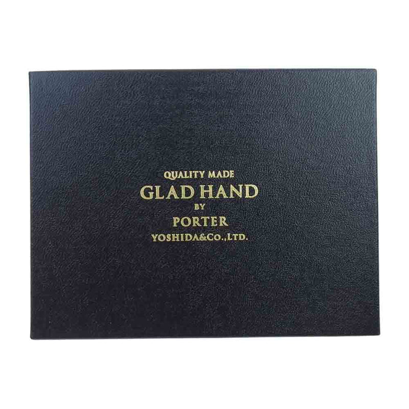 GLADHAND & Co. グラッドハンド × PORTER ポーター GH-BEONGINGS COIN CASE 総柄 レザー コイン ケース ブラック系【中古】