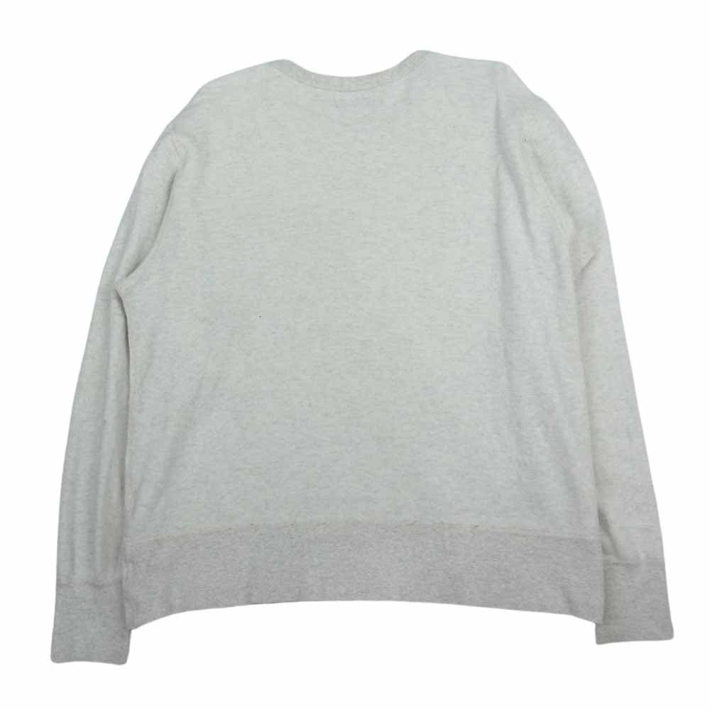 WEIRDO ウィアード 18AW WRD-18-AW-15 INITIALS SWEAT オリジナル エアブラシ 前V クルーネック スウェット グレー系 M【中古】