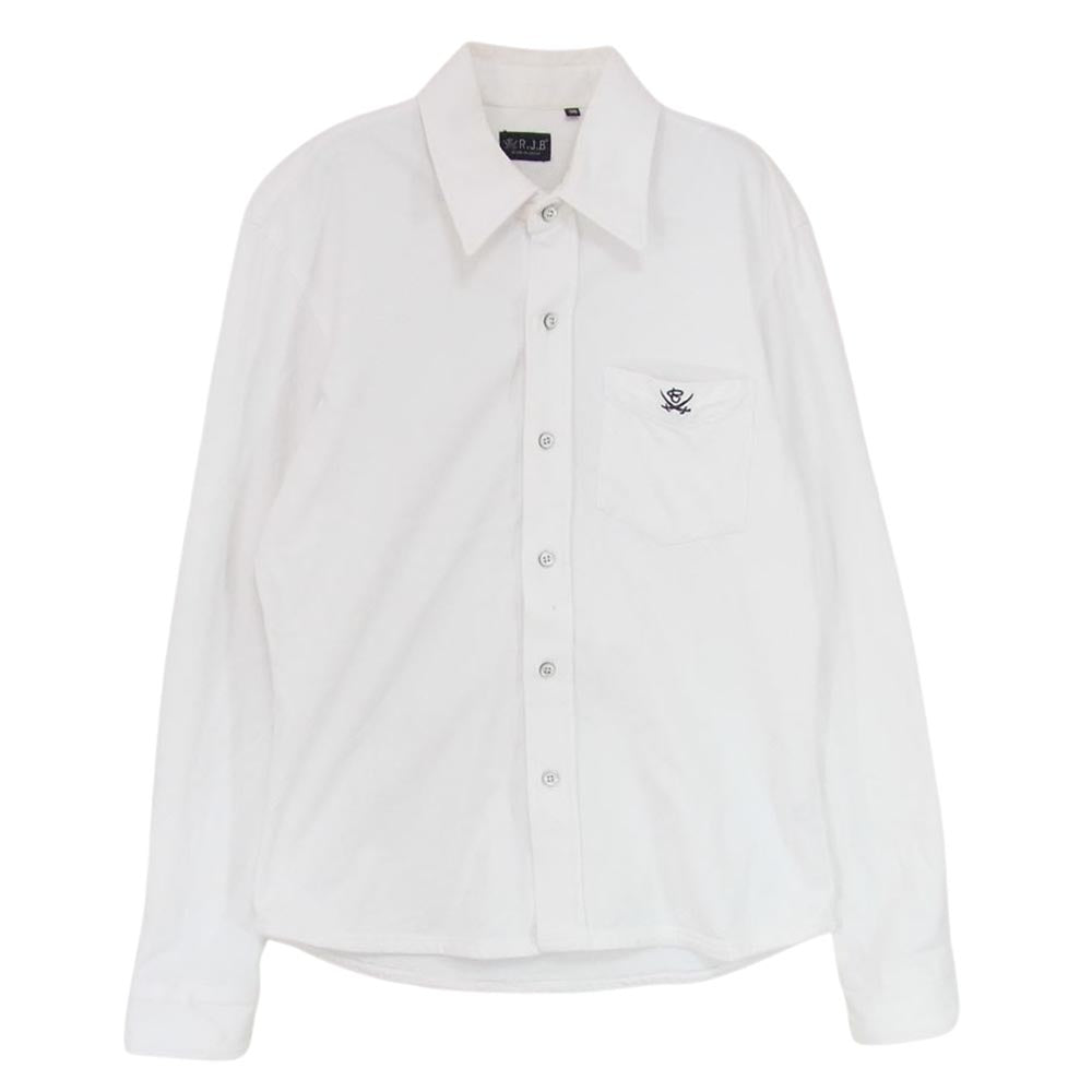 R.J.B アールジェイビー 長袖 カットソー シャツ ホワイト系 36【中古】