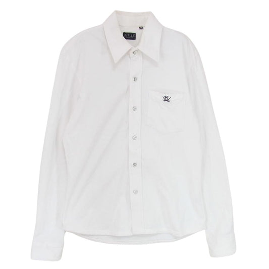 R.J.B アールジェイビー 長袖 カットソー シャツ ホワイト系 36【中古】