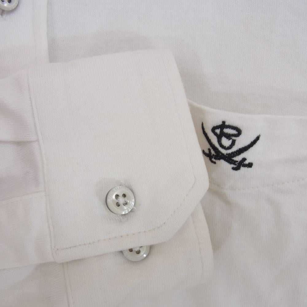 R.J.B アールジェイビー 長袖 カットソー シャツ ホワイト系 36【中古】