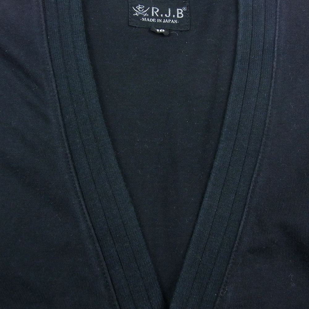 R.J.B アールジェイビー カットソー カーディガン ブラック系 36【中古】