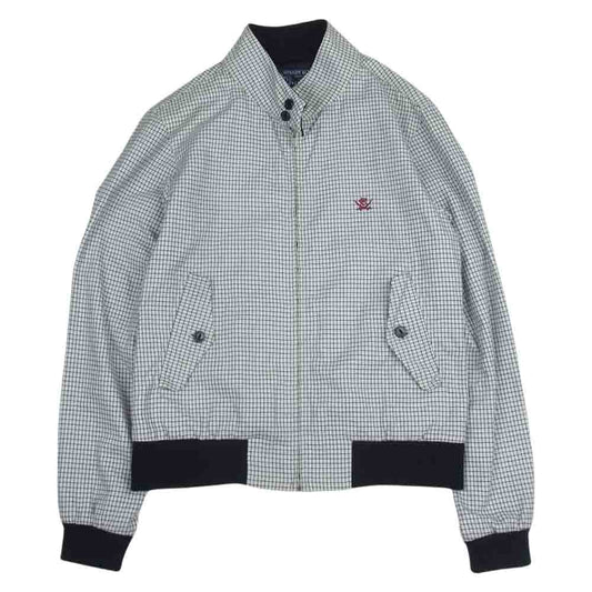 R.J.B アールジェイビー STEADY BLUE チェック ドリズラー スイングトップ ジャケット ブルゾン ホワイト系 36【中古】