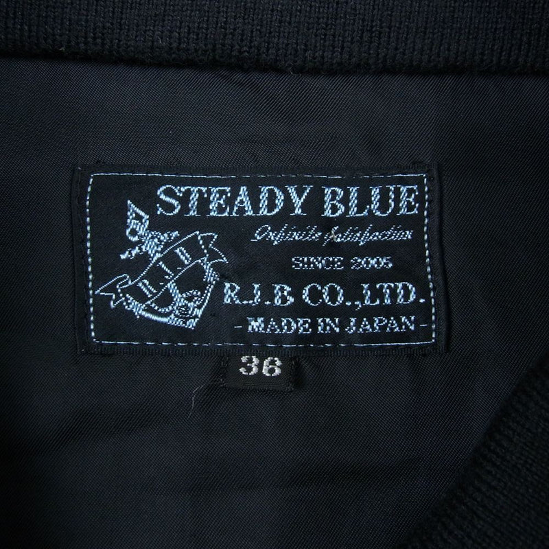 R.J.B アールジェイビー STEADY BLUE チェック ドリズラー スイングトップ ジャケット ブルゾン ホワイト系 36【中古】