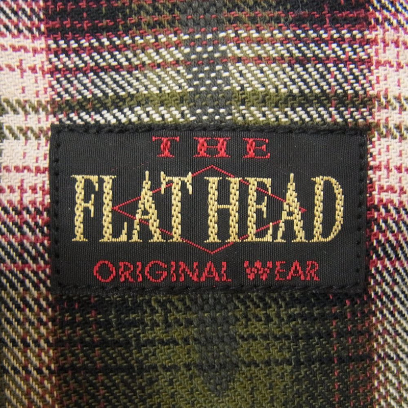 THE FLAT HEAD ザフラットヘッド チェック 長袖 シャツ 36【中古】
