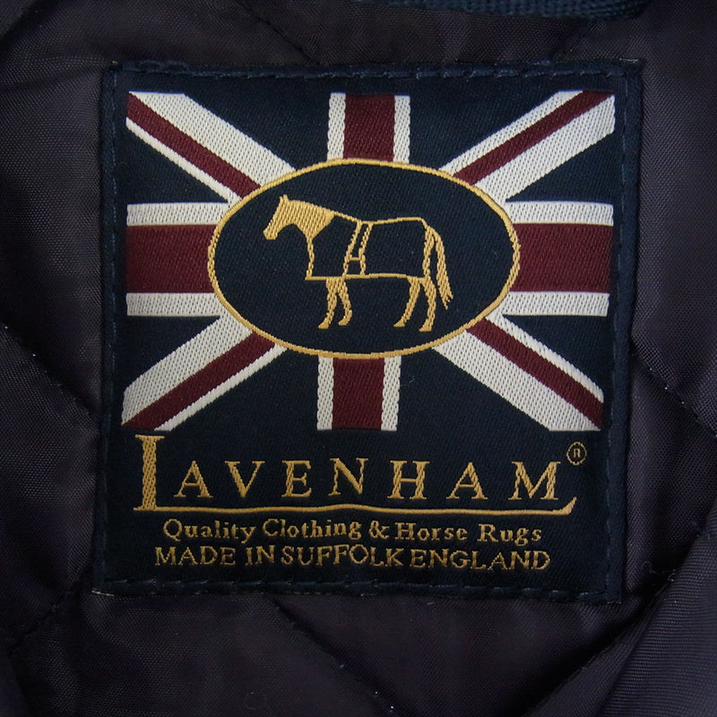 LAVENHAM ラベンハム LVH-BP-15A 英国製 フード付き 中綿キルティングジャケット パープル系 48【中古】