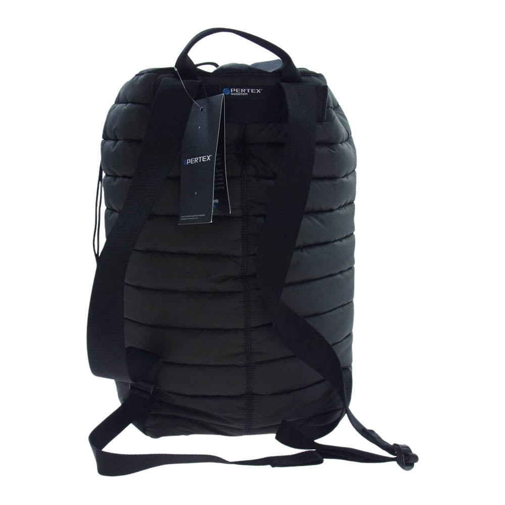 Supreme シュプリーム 22AW × PERTEX パーテックス Puffer Backpack パファー バックパック リュック バッグ ボックスロゴ チャコール系【極上美品】【中古】