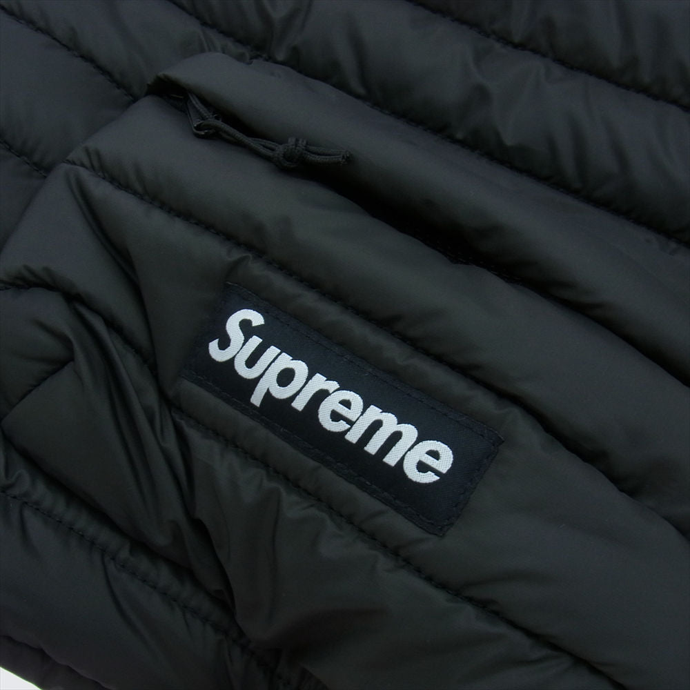 Supreme シュプリーム 22AW × PERTEX パーテックス Puffer Backpack パファー バックパック リュック バッグ ボックスロゴ チャコール系【極上美品】【中古】