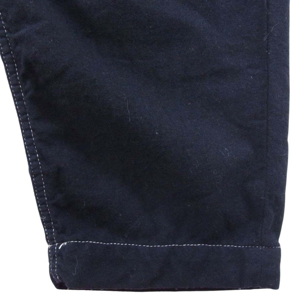 COMME des GARCONS HOMME DEUX コムデギャルソンオムドゥ DQ-P032 カシミヤ混 ウール イージーパンツ パッカリングステッチ テーパードパンツ ネイビー系 S【中古】