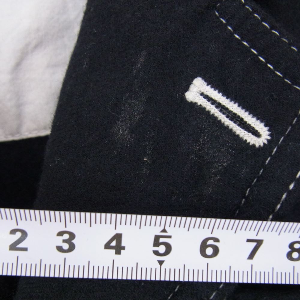 COMME des GARCONS HOMME DEUX コムデギャルソンオムドゥ DQ-J032 カシミヤ混 ウール テーラード ジャケット パッカリングステッチ ダークネイビー系 XS【中古】