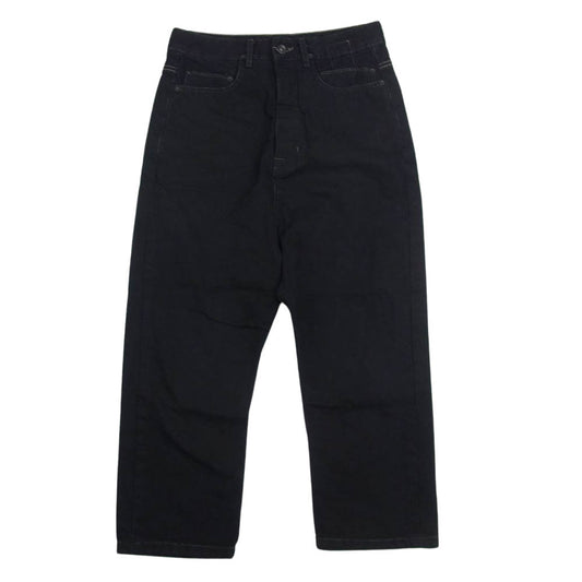 Rick Owens リックオウエンス 16AW DU16F8357-BKM DRKSHDW ダークシャドウ サルエル クロップド デニム パンツ ブラック ブラック系 28【中古】