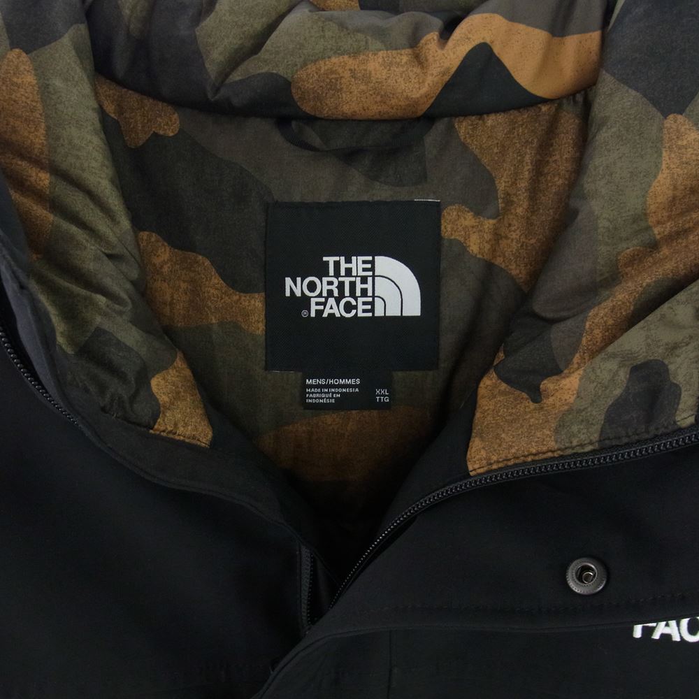 THE NORTH FACE ノースフェイス NF0A3MJKHS9 BALHAM INSULATED JACKET 裏地カモ バルハム ダウン ジャケット ブラック系 XXL【極上美品】【中古】