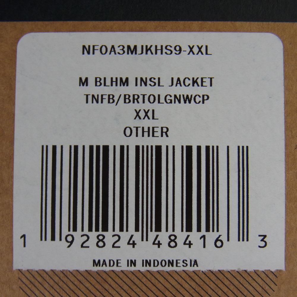 THE NORTH FACE ノースフェイス NF0A3MJKHS9 BALHAM INSULATED JACKET 裏地カモ バルハム ダウン ジャケット ブラック系 XXL【極上美品】【中古】