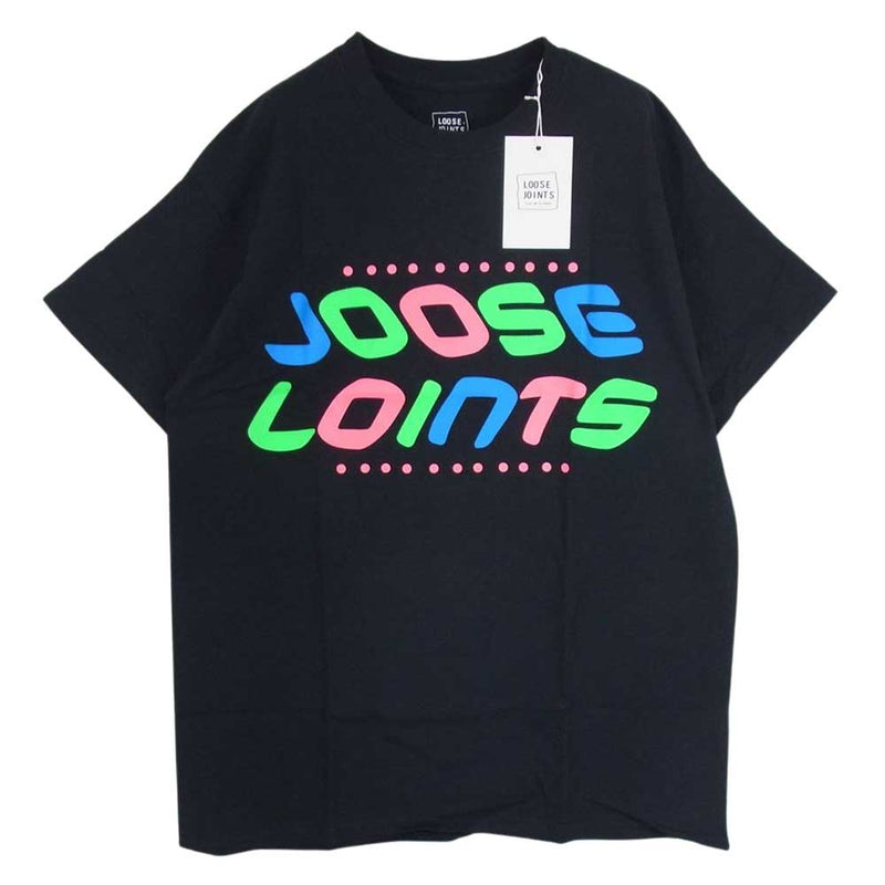 ルーズジョインツ SS20-T13 SYCH HACKERS Joose Loints S/S TEE プリント 半袖 Tシャツ ブラック系 L【新古品】【未使用】【中古】