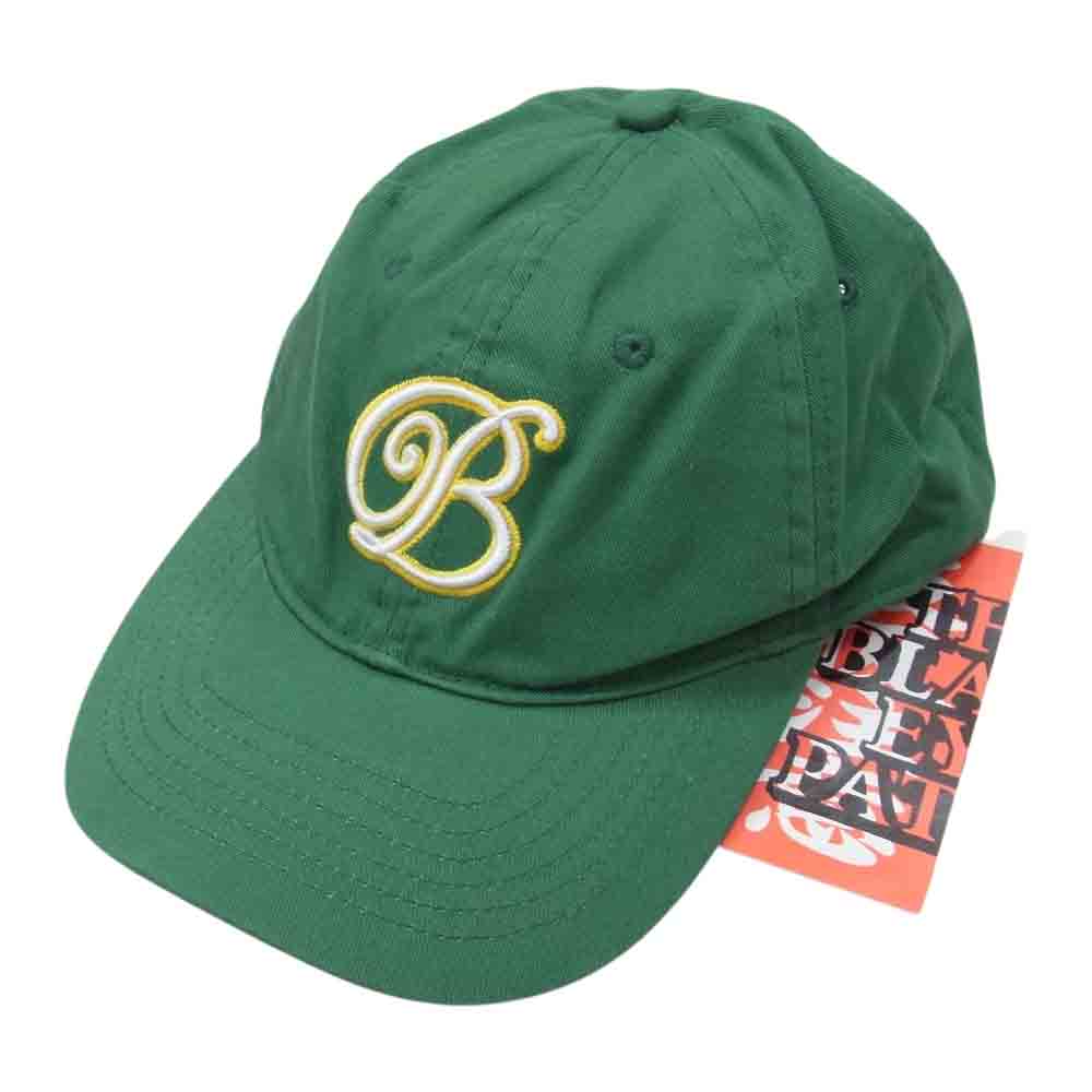ブラックアイパッチ BEPFW21AC28 B Emblem Cap Bエンブレム 刺繍 キャップ グリーン系 FREE【新古品】【未使用】【中古】