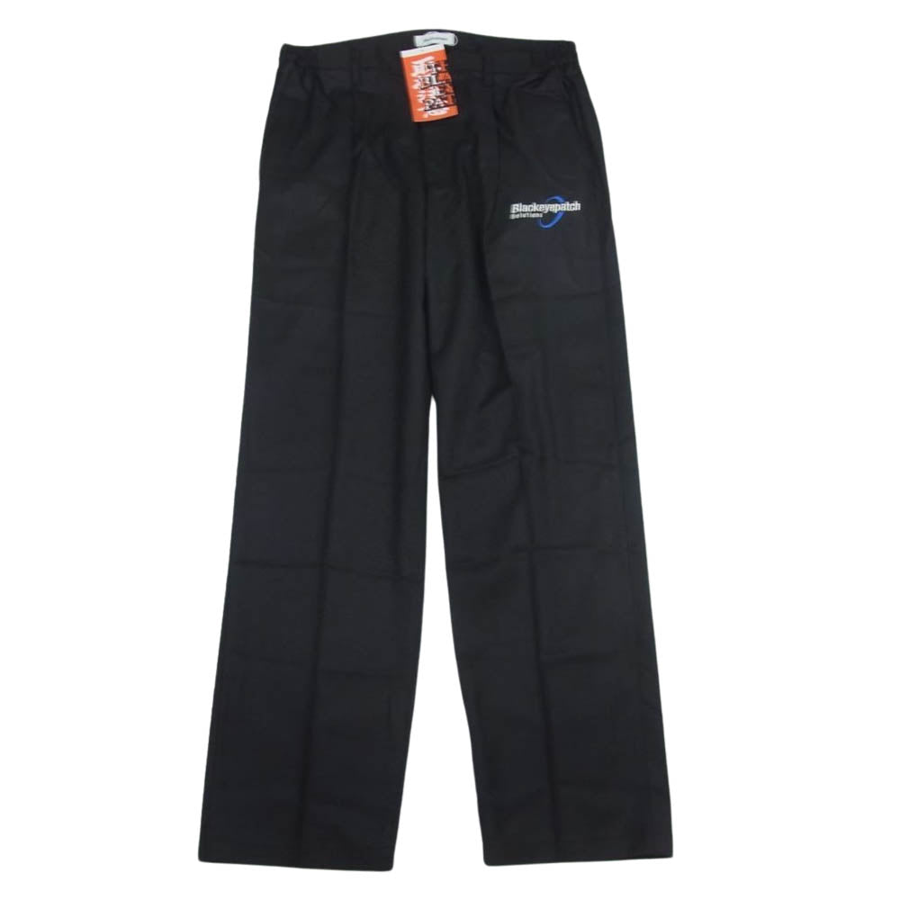 ブラックアイパッチ 50821402 SOLUTIONS SLACKS PANTS ソリューション ロゴ スラックスパンツ ブラック系 L【新古品】【未使用】【中古】