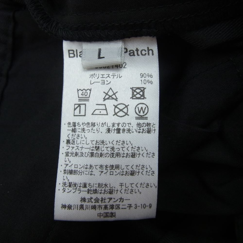 ブラックアイパッチ 50821402 SOLUTIONS SLACKS PANTS ソリューション ロゴ スラックスパンツ ブラック系 L【新古品】【未使用】【中古】