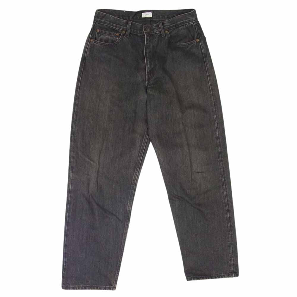 シオタ NPTM-6RF Gray Suvin Cotton 13.5oz Wide Tapered Denim ワイドテーパード デニムパンツ ブラック系 30【中古】