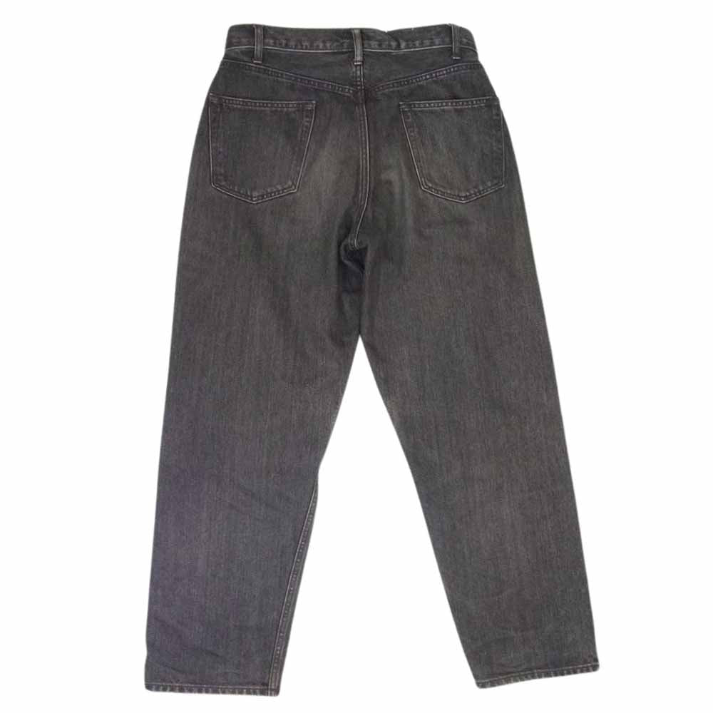 シオタ NPTM-6RF Gray Suvin Cotton 13.5oz Wide Tapered Denim ワイドテーパード デニムパンツ ブラック系 30【中古】