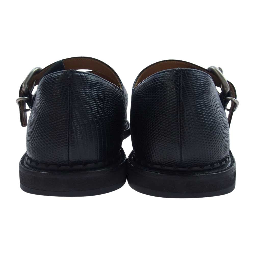 エンダースキーマ is-s-ost one strap ワンストラップ レザー シューズ ブラック系 5【中古】