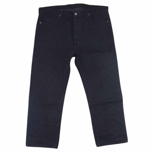 The REAL McCOY'S ザリアルマッコイズ Lot 966BK 14.5oz ディアスキンラベル ブラック デニム パンツ ブラック系 36【美品】【中古】