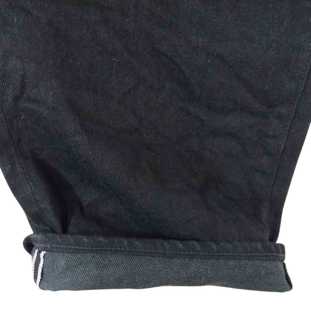 The REAL McCOY'S ザリアルマッコイズ Lot 966BK 14.5oz ディアスキンラベル ブラック デニム パンツ ブラック系 36【美品】【中古】