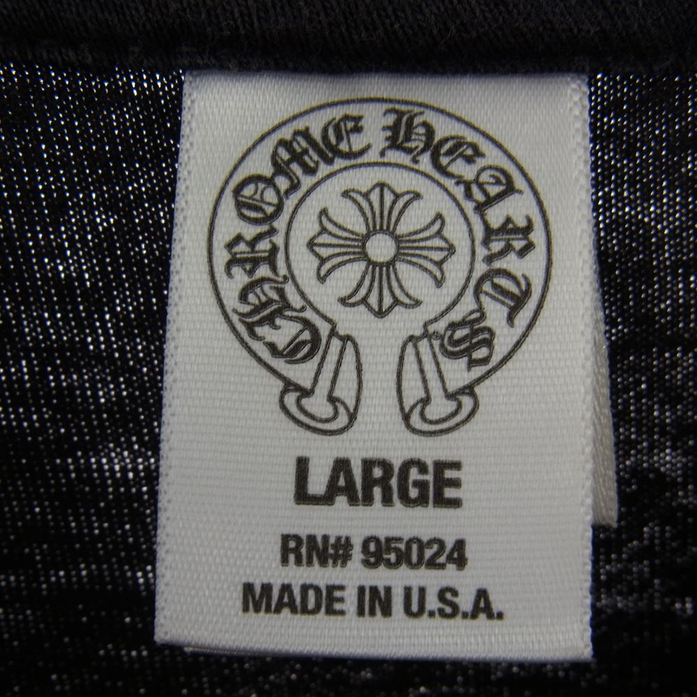 CHROME HEARTS クロムハーツ（原本無） ホースシュー ポケット 半袖 Tシャツ ブラック系 L【中古】