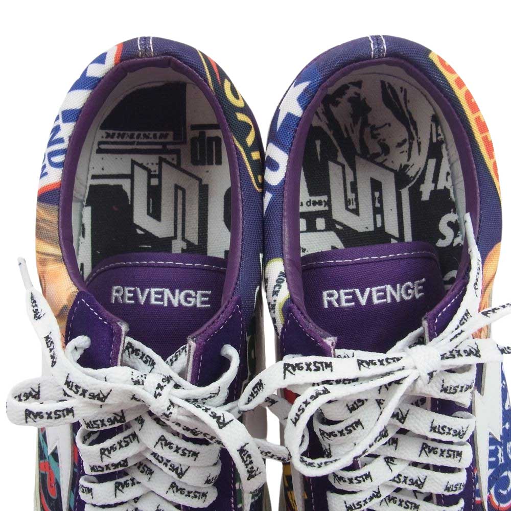 リベンジストーム 02193QS05255 ×REVENGE STORM リベンジストーム ガール ローカット スニーカー パープル系 26cm【中古】