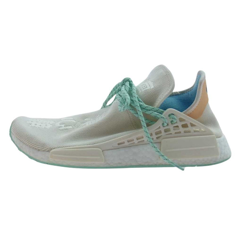 adidas アディダス GW0246 × NERD ナーフ NMD HU CHALK WHITE チョーク ホワイト スニーカー ベージュ系 30cm【中古】