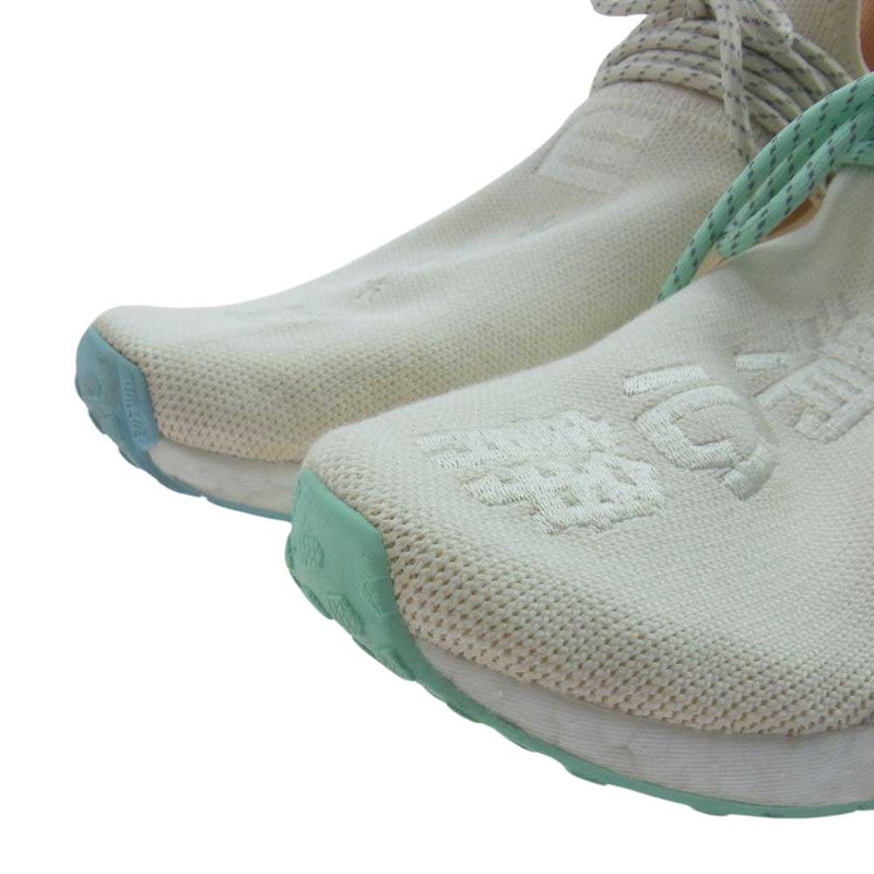 adidas アディダス GW0246 × NERD ナーフ NMD HU CHALK WHITE チョーク ホワイト スニーカー ベージュ系 30cm【中古】