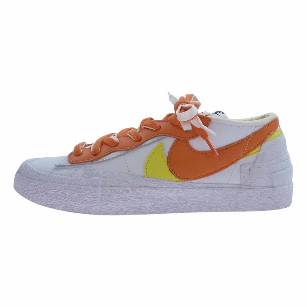 NIKE ナイキ DD1877-100 × SACAI サカイ BLAZER LOW MAGMA ORANGE ブレーザー ロー マグマ オレンジ スニーカー ホワイト系 27.5cm【中古】