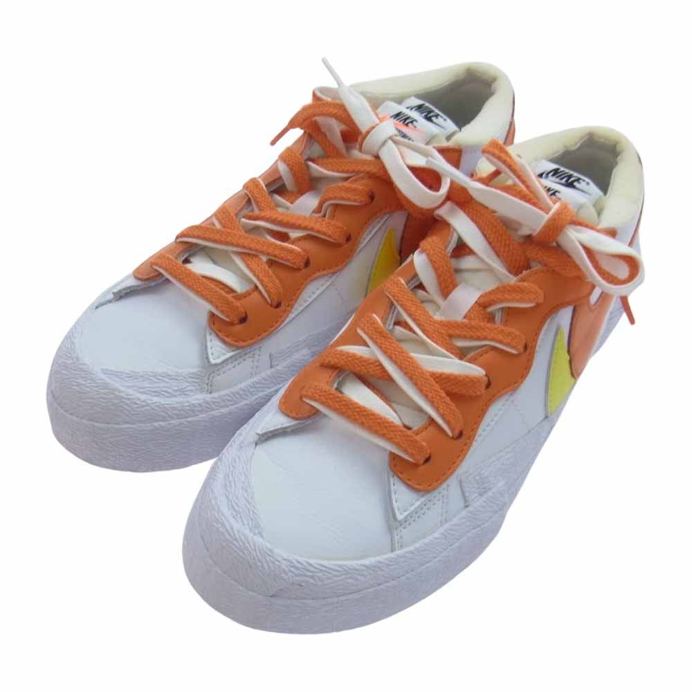 NIKE ナイキ DD1877-100 × SACAI サカイ BLAZER LOW MAGMA ORANGE ブレーザー ロー マグマ オレンジ スニーカー ホワイト系 27.5cm【中古】