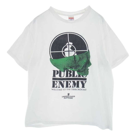 Supreme シュプリーム 18SS ×UNDERCOVER アンダーカバー ×Public Enemy パブリックエネミー Terrordome Tee テラードーム Tシャツ ホワイト系 M【中古】