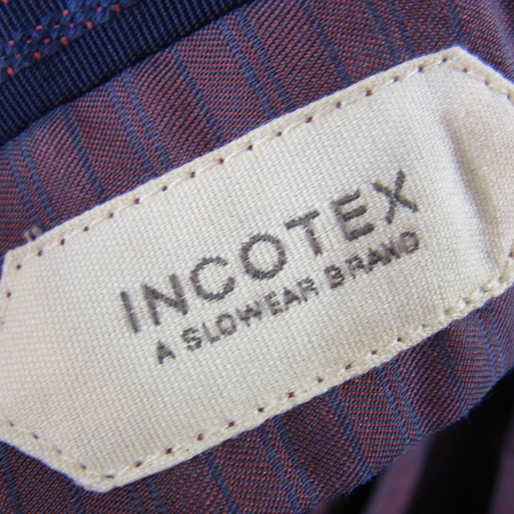 INCOTEX インコテックス 1AT030　 SUPER 120's スーパー ウール スラックス パンツ グレー系 46【中古】