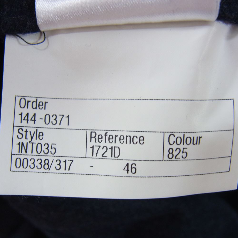 INCOTEX インコテックス 1NT035 100's ウール スラックス パンツ ネイビー系 46【中古】