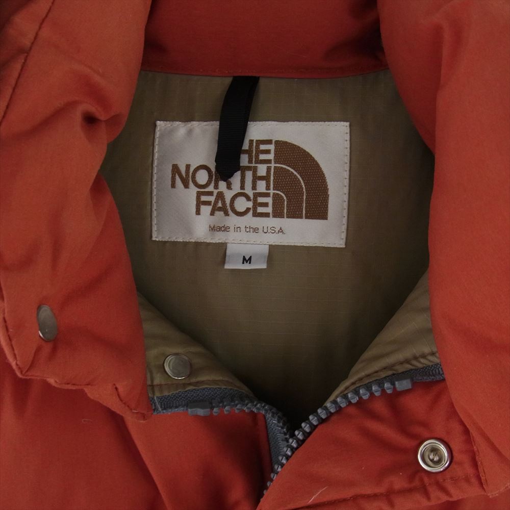 THE NORTH FACE ノースフェイス Made in U.S.A 90s 茶タグ Sierra Parka シエラ ダウン パーカ ジャケット 赤茶色系 M【中古】