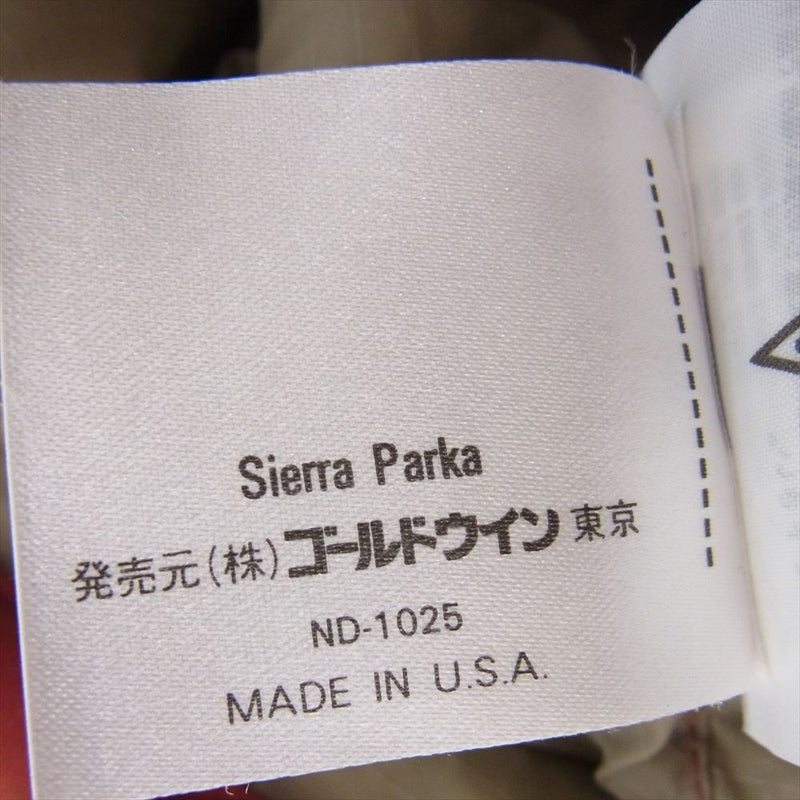 THE NORTH FACE ノースフェイス Made in U.S.A 90s 茶タグ Sierra Parka シエラ ダウン パーカ ジャケット 赤茶色系 M【中古】