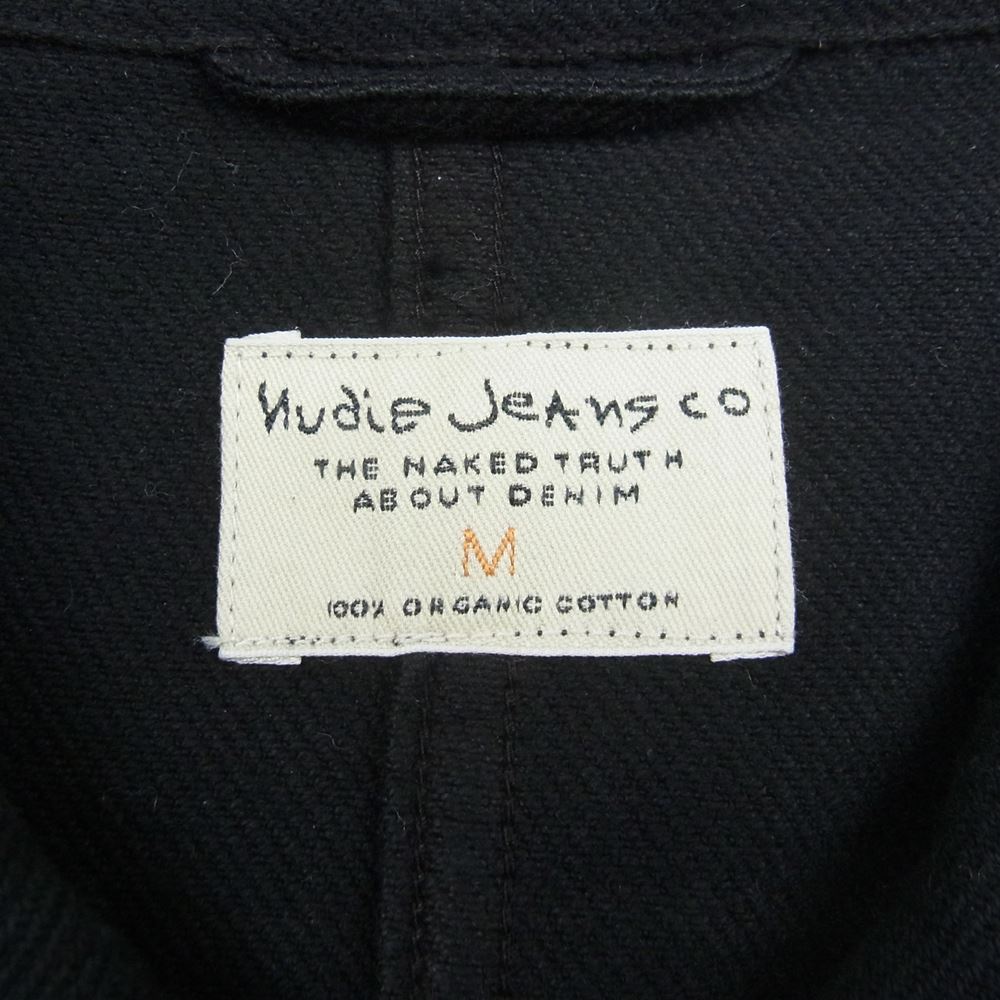 Nudie Jeans ヌーディージーンズ BARNEY WORKER JACKET バーニー ウォーカー カバーオール ワーク ジャケット ブラック系 M【中古】