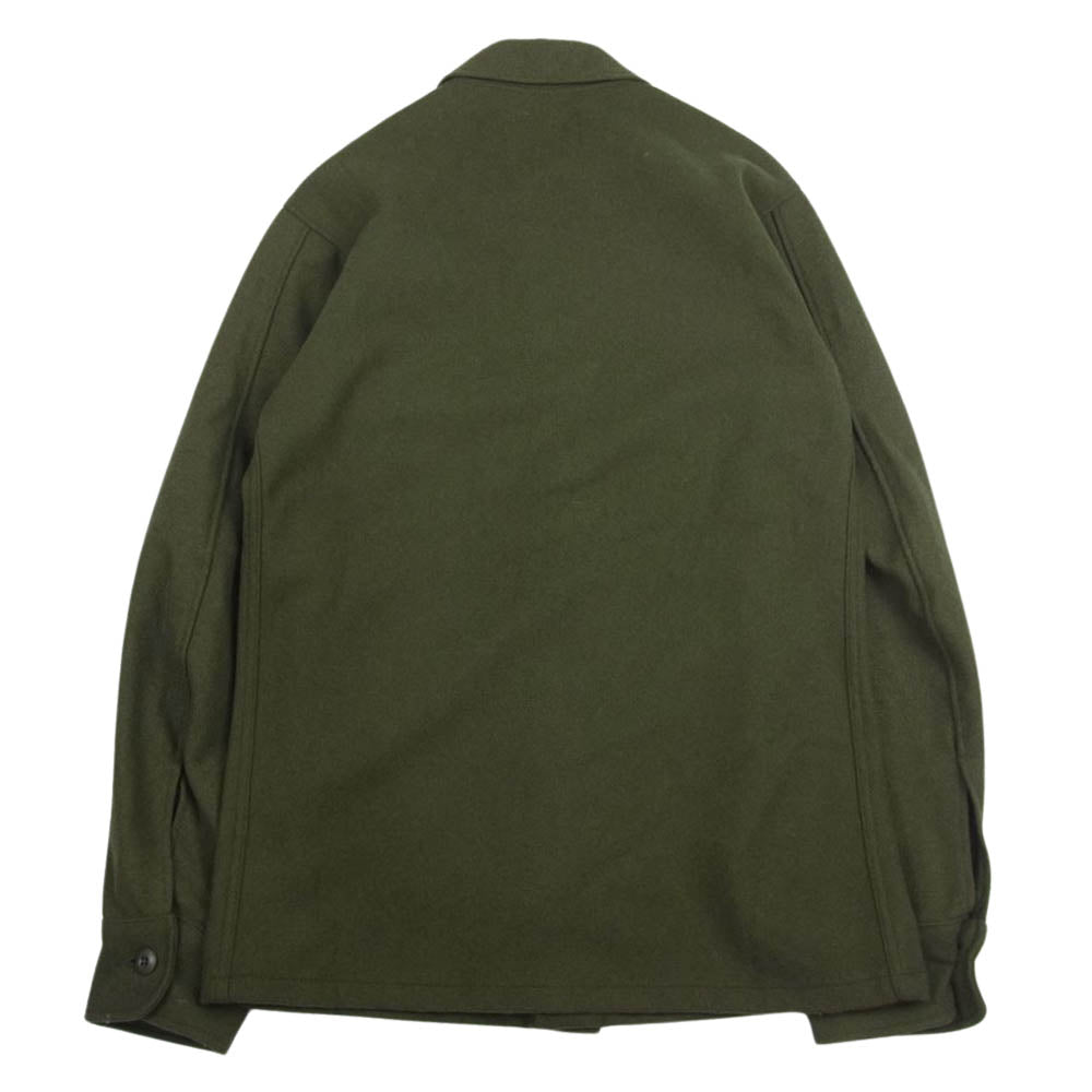 アメリカ軍 DSA100-77-C-1554 8415-00-188-3792 70s 77年生産 Wool Field Shirt ウール フィールド 長袖 シャツ カーキ系 S【中古】