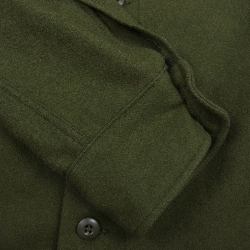 アメリカ軍 DSA100-77-C-1554 8415-00-188-3792 70s 77年生産 Wool Field Shirt ウール フィールド 長袖 シャツ カーキ系 S【中古】