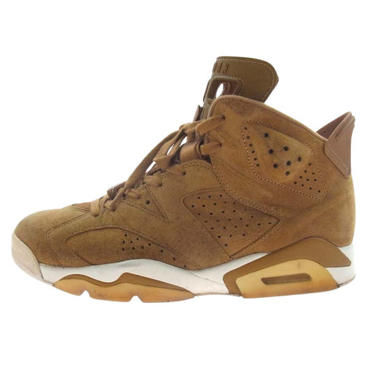 NIKE ナイキ 384664-705 AIR JORDAN 6 RETRO エア ジョーダン 6 レトロ　ブラック インフラレッド スニーカー ライトブラウン系 28cm【中古】