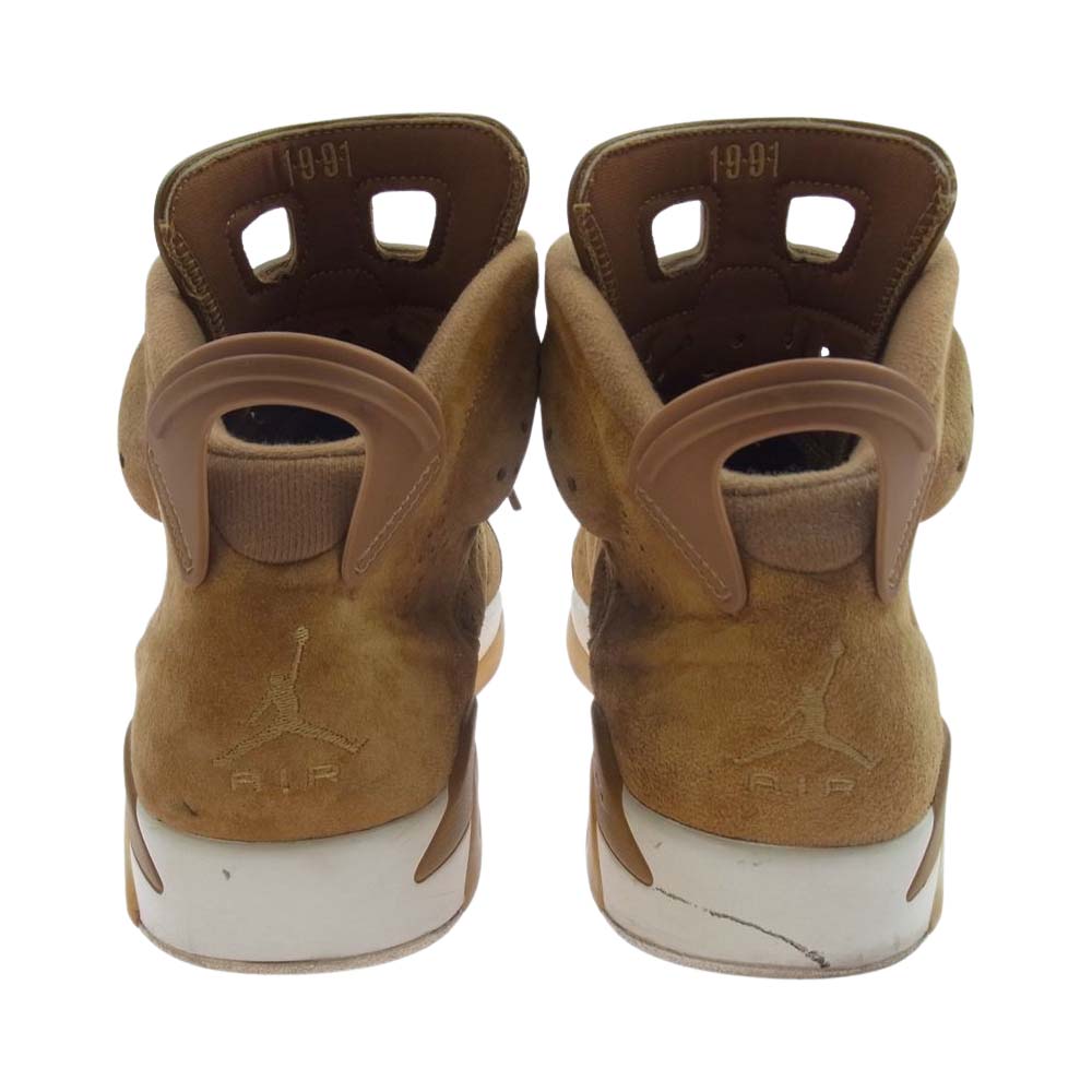 NIKE ナイキ 384664-705 AIR JORDAN 6 RETRO エア ジョーダン 6 レトロ　ブラック インフラレッド スニーカー ライトブラウン系 28cm【中古】