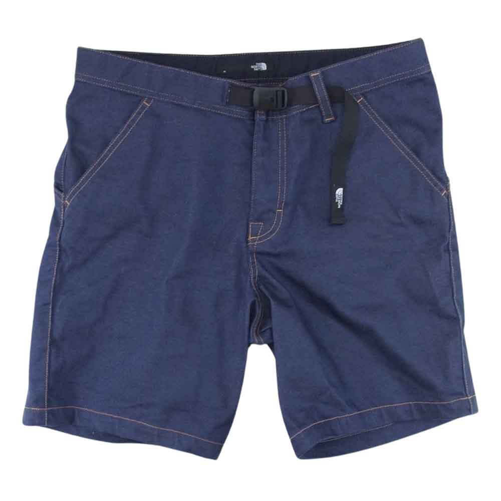 THE NORTH FACE ノースフェイス NB42205　 DENIM CLIMB SHORT デニム クライミング ショーツ パンツ ハーフ ネイビー系 M【中古】