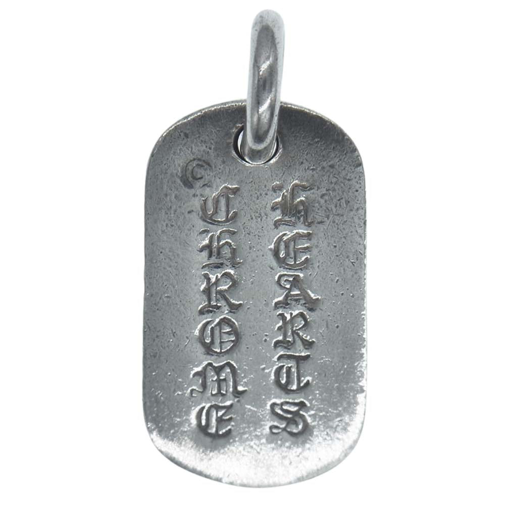 CHROME HEARTS クロムハーツ（原本無） Cemetery Cross Dogtag セメタリークロス ドッグタグ ペンダントトップ シルバー系【中古】