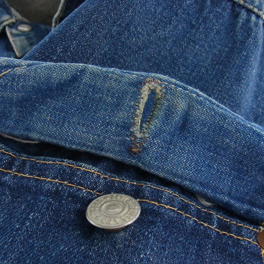 Levi's リーバイス ヴィンテージ オリジナル 50s 506xx トップボタン裏ドーム状 ツープロング 片面均等V フラップ裏ライトオンス デニム ジャケット インディゴブルー系【中古】