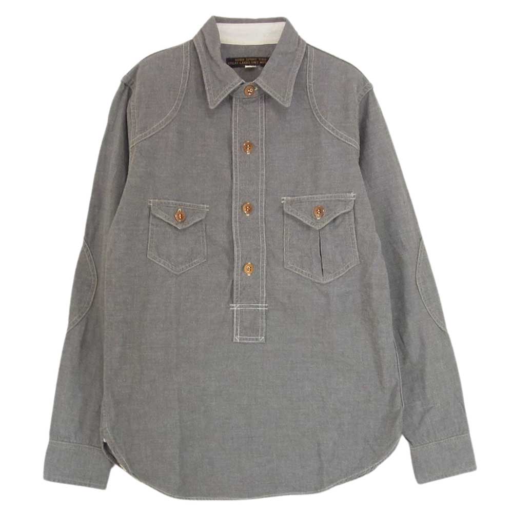 FREEWHEELERS フリーホイーラーズ SKAGIT スカジット プルオーバー シャツ グレー系 14【中古】