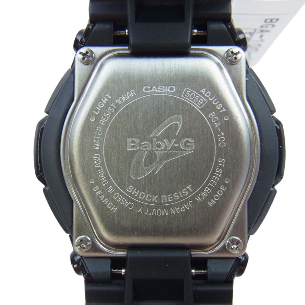 G-SHOCK ジーショック BGA-110 BABY-G クォーツ ウォッチ 腕時計  ブラック系【美品】【中古】