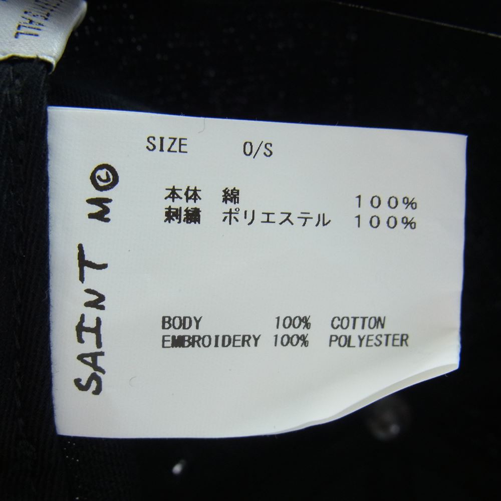 SAINT MICHAEL セントマイケル 23SS SM-S23-0000-073 SATAN 6パネル キャップ ブラック系 0/S【美品】【中古】